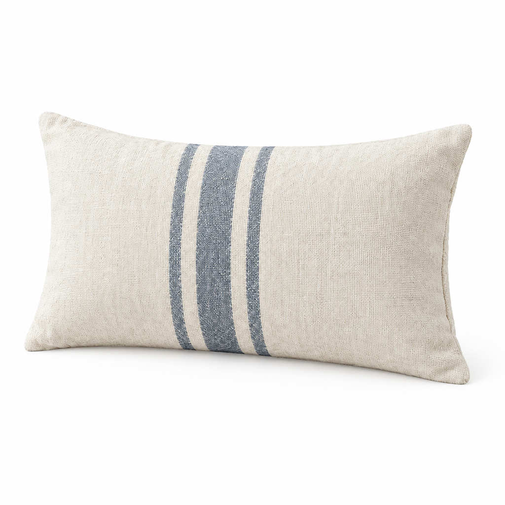 Soft Stripe Pillow side angle
