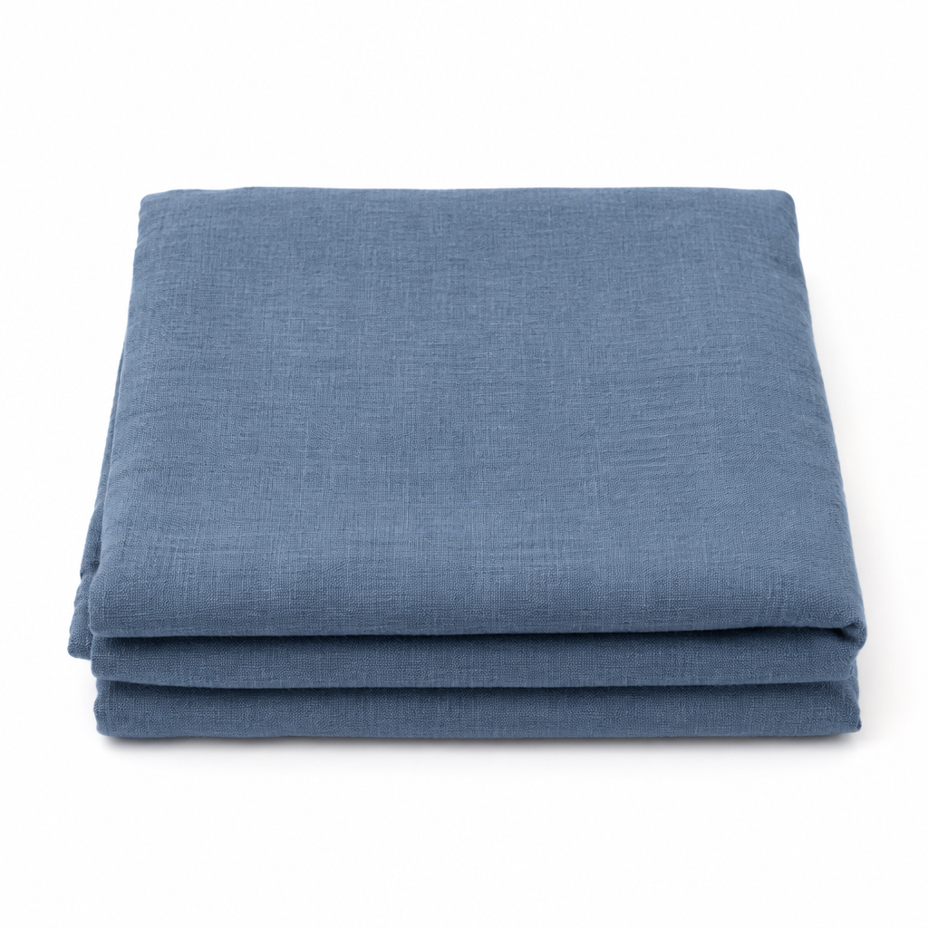 Everyday Blue Linen folded
