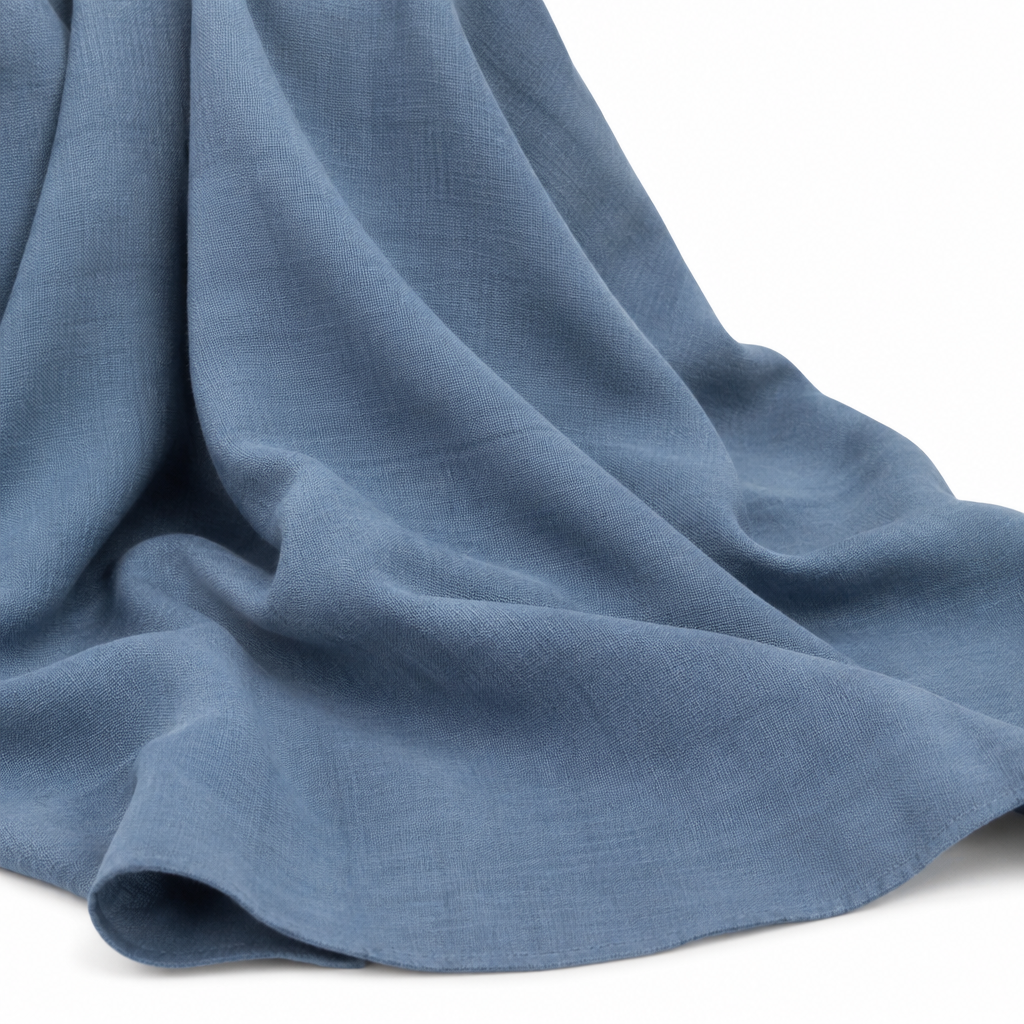 Everyday Blue Linen draped
